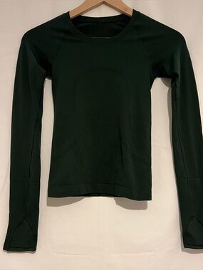 Lululemon Dark Green Swiftly Tech Long Sleeve Top